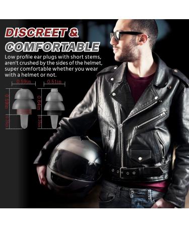 Heartrotek Motorcycle Earplugs - 2 Pairs Reusable Soft Ear Protection for Wind Noise Reduction | Ideal for Motorcycling Tours Concerts & Travel - Buy Online on GoSupps.com