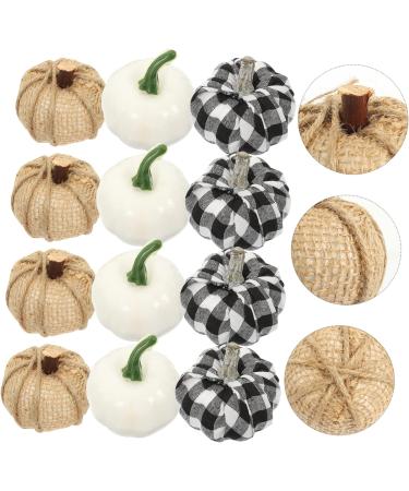 HOMSFOU 12pcs Artificial Pumpkin Autumn Thanksgiving Pumpkin Decorative Pumpkin Festival Pumpkin Halloween Props Photo Props Models Halloween Decorative Props Foam Ornaments Fake Pumpkin - Buy Online on GoSupps.com