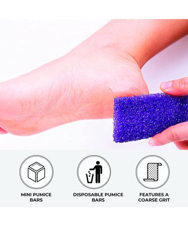 ForPro Super Duper Mini Pumice Bars - 40-Count Disposable Coarse Grit Pumice Bars - Purple - 3L x 2W - Buy Online on GoSupps.com