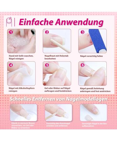 Ovale Short French Press On Nails - Nude with White Tips | Full Cover Soft Gel Nail Tips by Mrcuvaryas - Shop Internationally - Buy Online on GoSupps.com