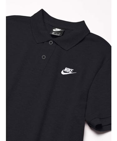 Nike Men's Sportswear Polo Shirt - Lightweight Black/White - International Shipping Available - Buy Online on GoSupps.com