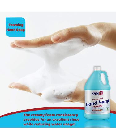 Sanitأ‚ Antibacterial Foaming Hand Soap Refill with Aloe Vera - All-Natural, Moisturizing, 1 Gallon Mango Coconut - Made in USA - Buy Online on GoSupps.com