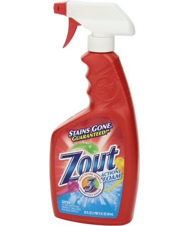 Zout Triple Enzyme Laundry Stain Remover Foam 22 Fl Oz - Powerful Stain Fighter - Buy Online on GoSupps.com