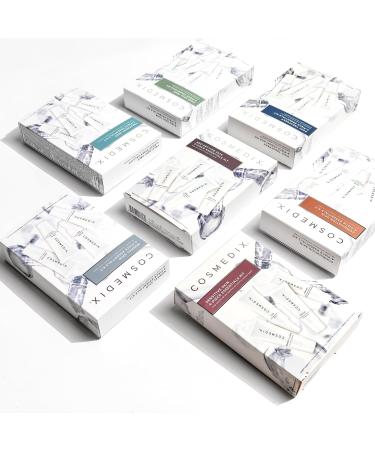 COSMEDIX Starter Kit | Four-Piece Travel Size Kit | Features Bestselling Skin Solutions | Includes Gentle Face Cleanser Skin Treatment Serum Exfoliator & Moisturizer All Skin Types Cruelty Free 1 Count Treatment Prep fr  - Buy Online on GoSupps.com