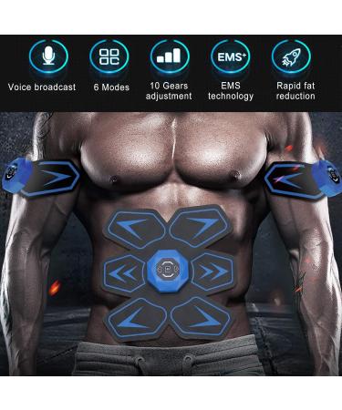6 Mode EMS Abdominal Muscle Stimulator Patch | Smart Fitness Sticker for Abdomen Hands & Legs - AFS-506E - Buy Online on GoSupps.com