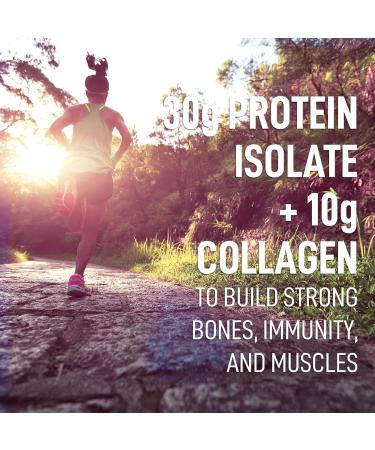 LEANFIT SPORT PROTEIN ISOLATE & MARINE COLLAGEN Chocolate Hazelnut Grass-Fed Protein Isolate and 100% Hydrolyzed Marine Collagen Powder (Type I III) 30g Protein and 10g Collagen Per Serving 24 Servings 880g Tub - Buy Online on GoSupps.com