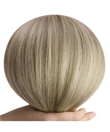 Youngsee Clip In Extensions - Real Hair Ombre 50cm Balayage Medium Brown & Platinum Blonde - 120g 7pcs - Premium Quality Hair Extensions - Buy Online on GoSupps.com