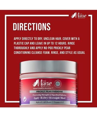 Mane Choice Prickly Pear Paradise Overnight Mask - 12oz | Nourishing Hair Treatment - Buy Online on GoSupps.com