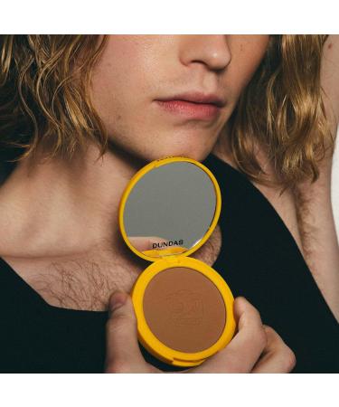 Dundas Bronzer Anonymous - Contour Powder for Face & Body | Buildable Coverage & Easy Blend Makeup | Cruelty-Free Natural Bronzing Powder (Caramel with Gold Shimmer - Buy Online on GoSupps.com