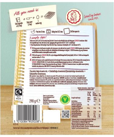 Cake Mix Bundle which Contains Betty Crocker Chocolate Fudge Brownie Mix 415g - Pack of 2 with Grocery List Card - Buy Online on GoSupps.com