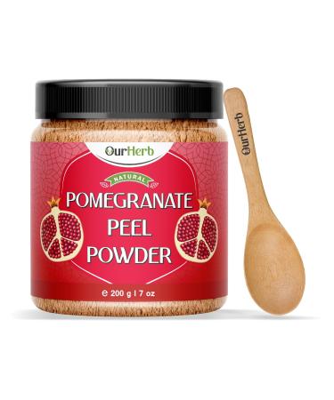OurHerb Pomegranate Skin Powder for Skin & Hair Care Supports Acne & Hair Loss Management Anar Powder 200g