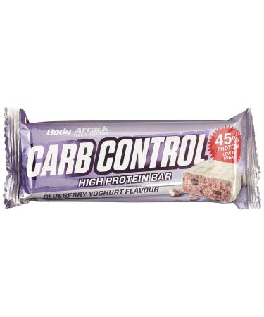 Body Attack Carb Control Protein Bar 10x 100g (Box) Blueberry Yoghurt 10x100 g Blueberry Yoghurt 15 pieces (1 pack)