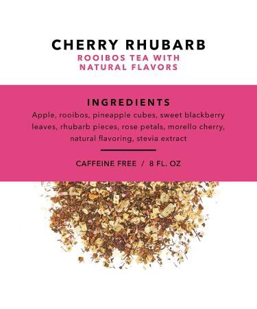 Pinky Up Cherry Rhubarb Cobbler Tea | Caffeine-Free Rooibos, Low Calorie, Gluten-Free | 3.0 oz Tin, 25 Servings - Buy Online on GoSupps.com
