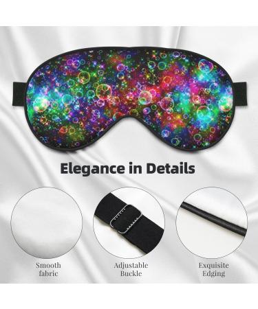 Bright Colorful Art Print Unisex Sleep Mask - Double-Sided Eye Mask for Sound Sleep & Skin Care - Buy Online on GoSupps.com
