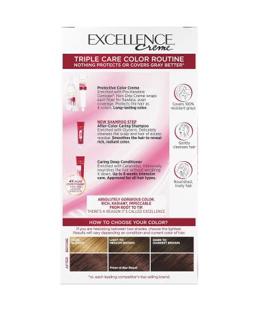 L'Oreal Paris Excellence Creme 5AR Medium Maple Brown Hair Color - Gray Coverage - 8 Weeks - All Hair Types - 1 Count - Buy Online on GoSupps.com