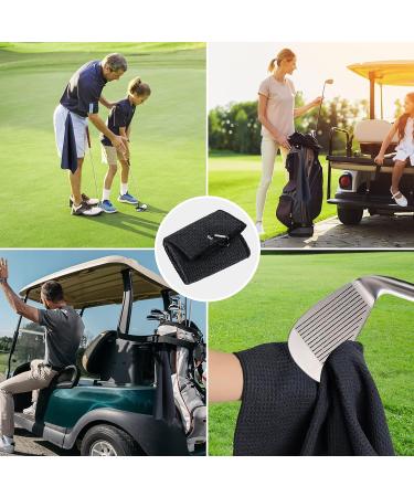 GDFPLXW Golf Towel - Microfiber Fabric, Durable & Fadeless Golf Club Cleaner Accessory for Men & Women Golfers (Black) - Buy Online on GoSupps.com