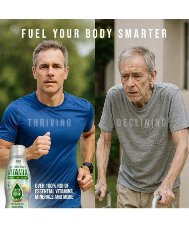 MBS Biotechnology Liquid Multivitamin for Adults Complete High-Absorption Daily Vitamin with Superfoods CoQ10 B-Complex Turmeric & PQQ Immune & Energy Support Berry Flavor 17 oz - Buy Online on GoSupps.com
