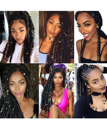 Noverlife 88PCS Colorful Hair Strings for Braids and Braiding - Metallic Hair Tinsel and Glitter Strands for Fashionable Hair Styling - Buy Online on GoSupps.com