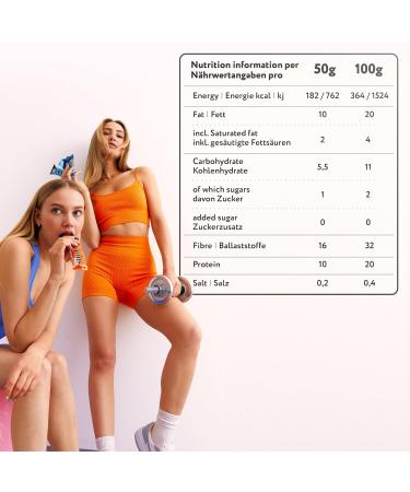 Fitnesshock Protein Bar Set - Sugar-Free Low Carb 20% Protein 1g Sugar Fiber-Rich Crispy Hazelnut - 12x50g Pack - Buy Online on GoSupps.com
