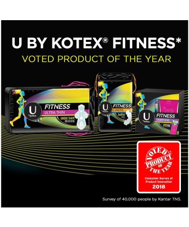 U by Kotex Fitness Tampons Super Absorbency Unscented - 15 Count (Pack of 8) - Buy Online on GoSupps.com
