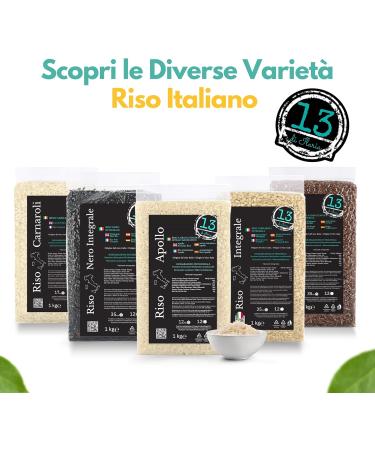 Ferrari Arrighetti Apollo Italian Rice 1 kg Glutenfree & Naturally Fragrant Healthy Basmati Alternative Authentic from Piedmont Italy Ideal with Fish Meat & Vegetables - Buy Online on GoSupps.com