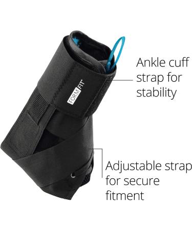 Ossur FormFit Ankle Brace with Speedlace & Figure 8 Straps | Single Pull Closure & Removable Stays | X-Large - Post-Injury Immobilization & Prophylactic Use - Buy Online on GoSupps.com