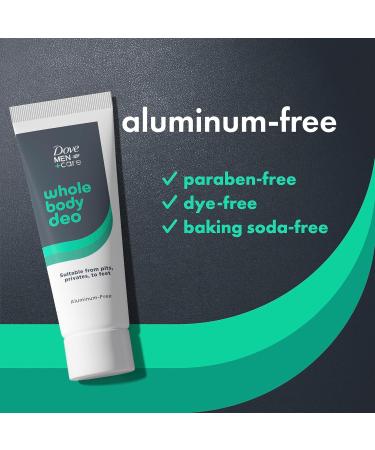 Dove Men+Care Whole Body Deo Aluminum-Free Deodorant Cream Aloe + Bamboo Suitable from Pits Privates to Feet 2.5 fl oz (Pack of 2) - Buy Online on GoSupps.com