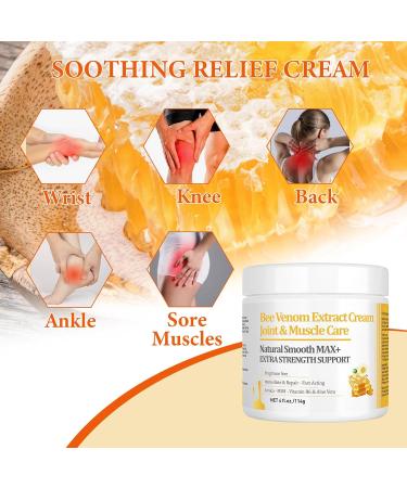 Max Strength Manuka Honey & Bee Venom Muscle Cream | Joint & Bone Relief for Adults & Seniors - Buy Online on GoSupps.com
