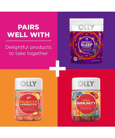 OLLY Immunity Gummy - Elderberry, Zinc, Vitamin C Supplement for Active Immune Support - 90 Count - Buy Online on GoSupps.com