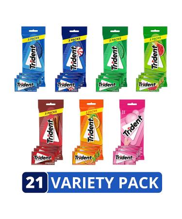 Trident Sugar Free Gum Variety Pack - 294 Total Pieces, Fruit and Mint Flavors - Buy Online on GoSupps.com
