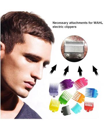 10 Sets of Color Guide Combs for Hair Clippers - Precision Cutting from 0.06mm to 25mm | International Shipping - Buy Online on GoSupps.com