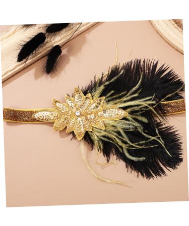 Bridal Hair Accessories Decor Headbands Hair Ties Hair Bands Plume Headband Women Costume Headwear Flapper Headpiece Headdress for Cosplay Sequins Bride Cloth The Photo - Buy Online on GoSupps.com
