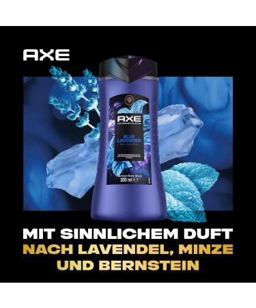 AXE Blue Lavender Shower Gel - 300ml Premium Body Wash for 12h Long-Lasting Freshness | Fine Fragrance Collection - Buy Online on GoSupps.com