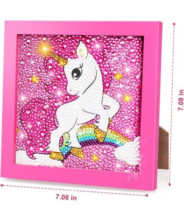 TOY Life Unicorn Diamond Painting Kit for Kids with Wooden Frame | Gem Art & Crafts for Ages 6-12 | Girls Unicorn Look-Back Design - Buy Online on GoSupps.com