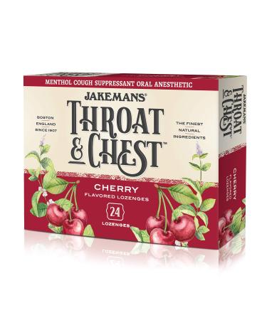 Jakemans Throat N Chest Lozenges Case Of 24 Cherry