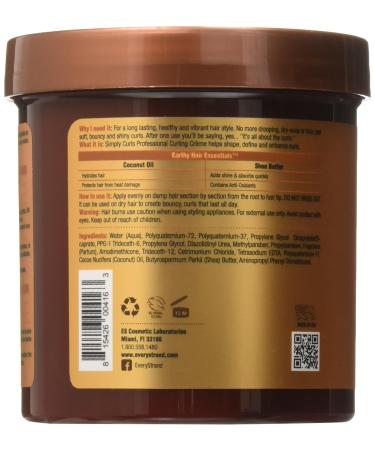 Every Strand Simply Curls Coco Oil & Shea Curl Creme - 15 Oz | Nourishing Hair Moisturizer for Defined Curls - International Shipping Available - Buy Online on GoSupps.com