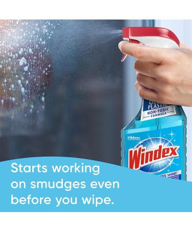 Windex Glass Cleaner Spray Bottle, 100% Recovered Coastal Plastic, Original Blue, 23 fl oz - Pack of 2 - Buy Online on GoSupps.com