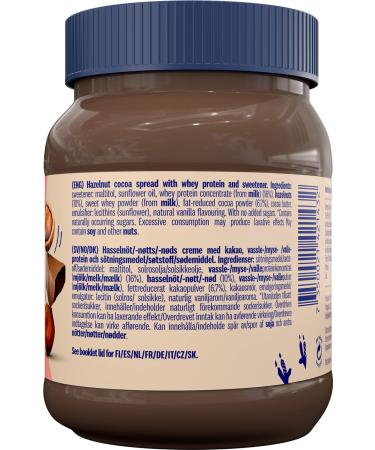 HealthyCo Proteinella Hazelnut Cocoa Spread 400g - No Added Sugar, No Palm Oil, High Protein - Healthy Chocolate Snack - Buy Online on GoSupps.com