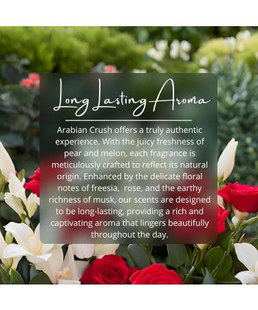 ARABIAN PERFUMES & OILS Arabian Crush Perfume Oil - Fruity Floral Musky Fragrance Oil for Men and Women - Travel Size Perfume 0.10 Fl. Oz. - Buy Online on GoSupps.com