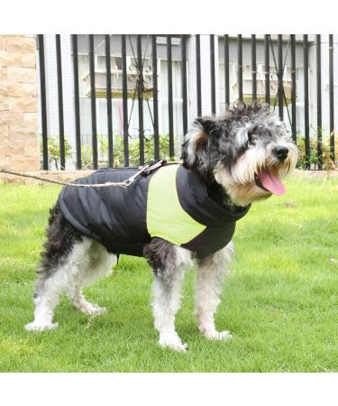 Warm Waterproof Dog Coat for Small Medium Dogs | Windproof Winter Jacket | D-ring | Green - Buy Online on GoSupps.com