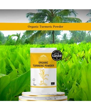 Ausha Organic Turmeric Powder 1kg | High Curcumin Content | Double Strength for Immunity, Skin & Joints - 1 kg Pack - Buy Online on GoSupps.com