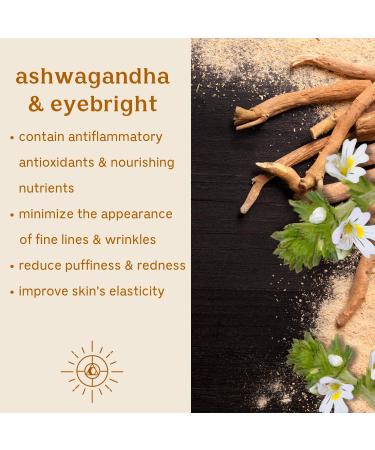 Solluna by Kimberly Snyder Feel Good Eye Cream | Anti-Aging & Under Eye Treatment with Ashwagandha, Hyaluronic Acid & Eyebright | Natural, Cruelty-Free & Non-GMO - Buy Online on GoSupps.com