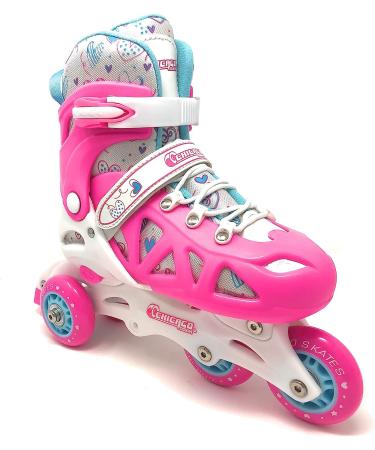 Chicago Skates Inline Training Combo Set Small Pink - Size J10-J13 - Buy Online on GoSupps.com