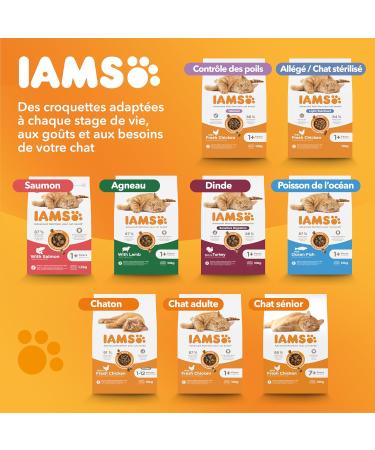 IAMS Dry Cat Food with Sensitive Turkey - for Cats with Sensitive Stomach from 1 year - 3 kg - Buy Online on GoSupps.com