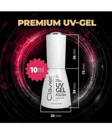 Luxury Nail Hybrid UV Gel Polish 10 ml Bottle with Applicator for up to 3 Weeks - UV and LED Lamps - 2 Minutes in UV or 30 Seconds in LED Light Device - Buy Online on GoSupps.com