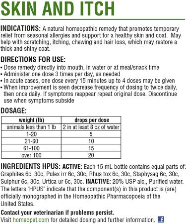 HomeoPet Skin and Itch Support for Pets - 15ml - Buy Online on GoSupps.com