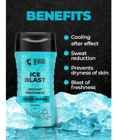 Buy Generic Ice Blast Body Wash for Men 200ml | Refreshing Menthol Shower Gel for Summer | Icy Cool Freshness & Skin Hydration - Buy Online on GoSupps.com