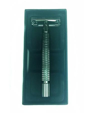 Edward London & Co Pearl Black Heavy Long Handle Double Edge Butterfly Safety Razor - Premium International Shipping - Buy Online on GoSupps.com