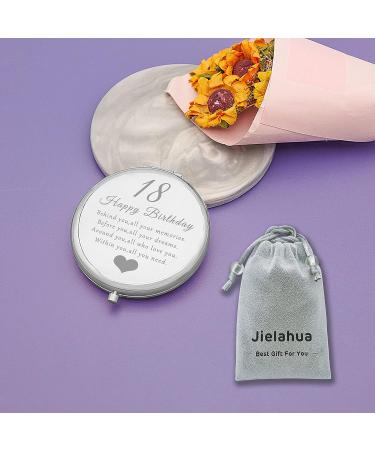 18th Birthday Gift: Folding Makeup Mirror for Girls Turning 18 - Ideal Present for Sister, Niece, Daughter, Bestie - Buy Online on GoSupps.com