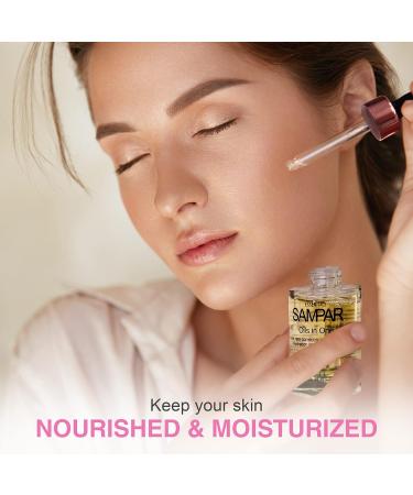 Sampar Facial Oil Hydration Corrector - Hyaluronic Acid Serum for Dry Skin Anti-Aging Moisturizer Vitamin-Rich Face Oil - 1 oz - Buy Online on GoSupps.com
